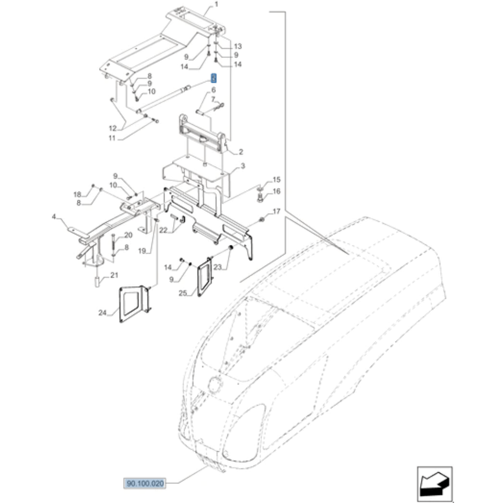 Swing Motor For New Holland E 385 B Excavator For Sale From Italy Bergamo, UT206 - Foto 2