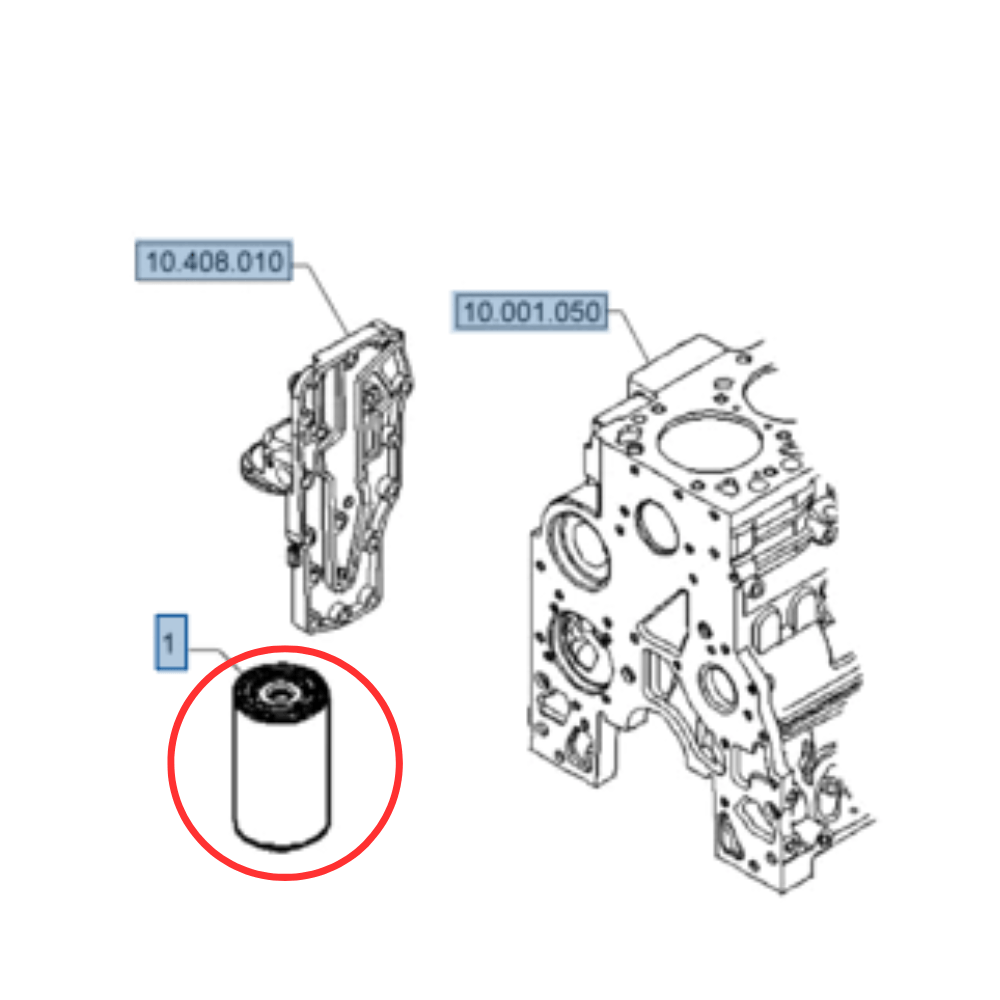 Filtro De Oleo Motor New Holland | Case Ih 84228488 - pontodoagro